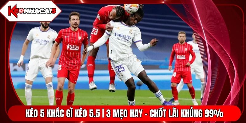 Kèo 5 Khác Gì Kèo 5.5 | 3 Mẹo Hay - Chốt Lãi Khủng 99%