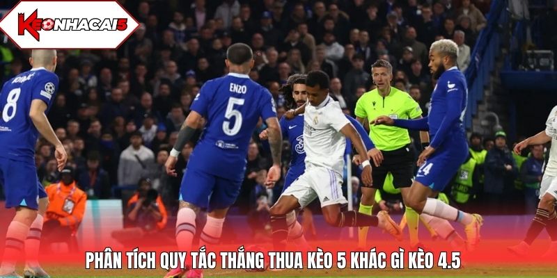 Phân tích quy tắc thắng thua kèo 5 khác gì kèo 4.5
